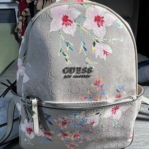 GUESS Floral Patterned Backpack